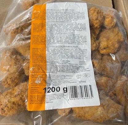 Broileri tiib paneeritud & eelküpsetatud 1,2 kg/vp "AJ FOOD" (POL 10*1,2 kg/kst) -18c