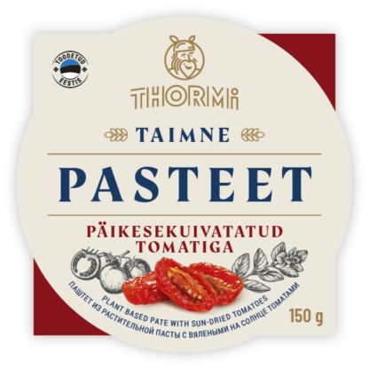 Taimne pasteet päikesekuivatatud tomatiga "Thormi" 150g (EST 6x150g/kst) -18c