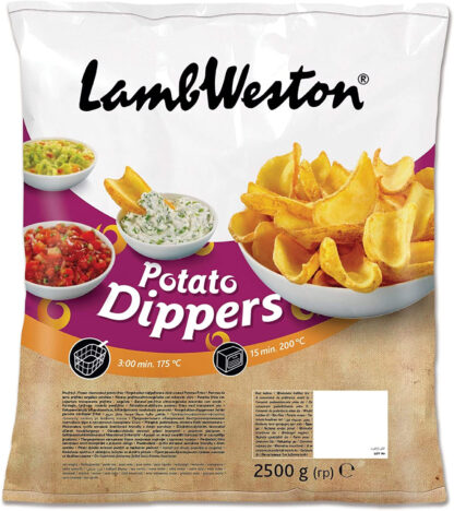 Friikartul, Dippers, LambWeston 2,5kg vp (NDL 4*2,5kg/kst) -18c