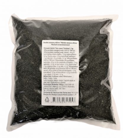Seesamiseemned, Must 1 kg (TUR 8 tk/kst)
