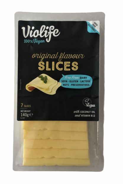 Juust, Violife viilutatud 140g pk VEGAN, GLUTV, LAKTV (GRC 15*140g/kst) +2...+8c