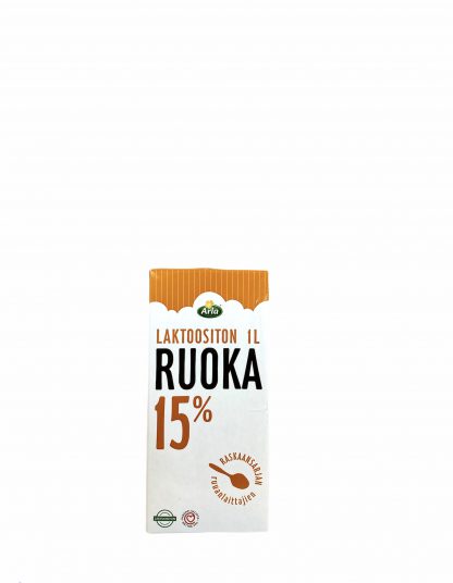 Köögikoor taimsete rasvadega Arla 15% 1 liiter LAKTV (FIN 12 l/plokk) +2..+4c