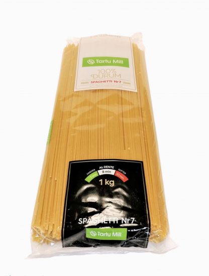 Spagetid durum "Spaghetti nr.7" Tartu Mill 1 kg/pk (EST 12 pk/kst)