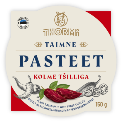 Taimne pasteet tšilliga "Thormi" 150g (EST 6x150g/kst) -18c